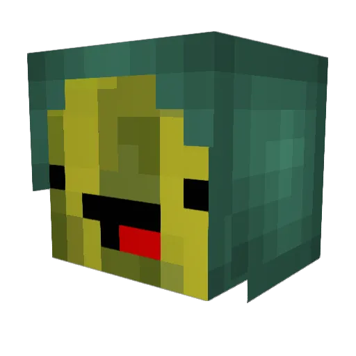 LucasForms Minecraft avatar head, 3D render