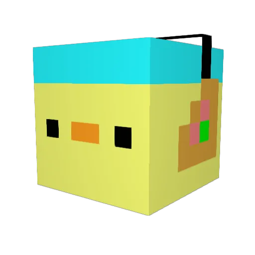 LucasFrandsen Minecraft avatar head, 3D render