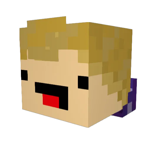 LucasFromMars Minecraft avatar head, 3D render