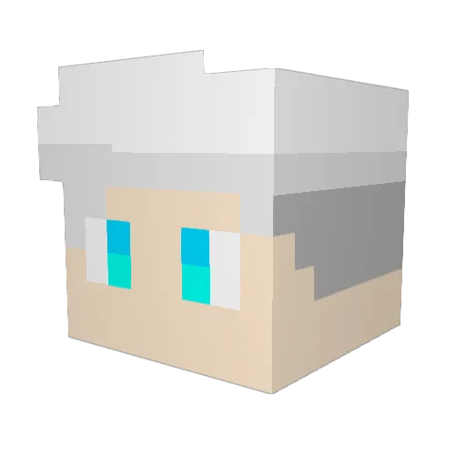LucasGG1k Minecraft avatar head, 3D render
