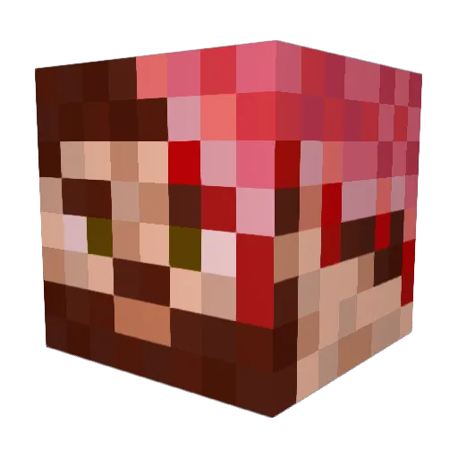LucasH111 Minecraft avatar head, 3D render