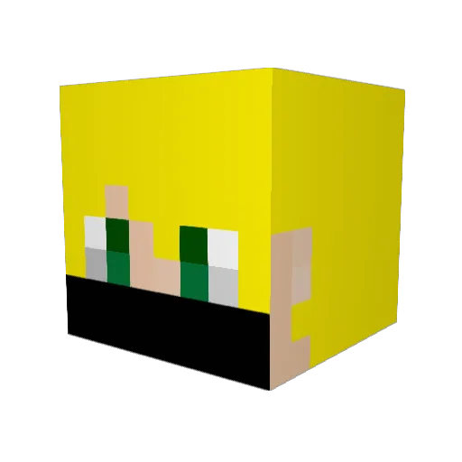 LucasHT Minecraft avatar head, 3D render