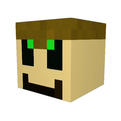 LucasJacob23 Minecraft avatar head, 3D render