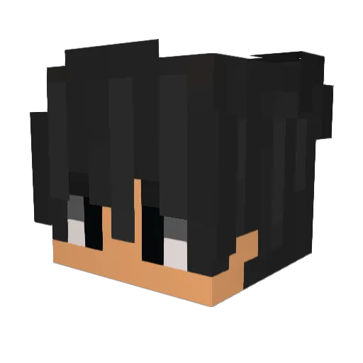LucasJerez Minecraft avatar head, 3D render