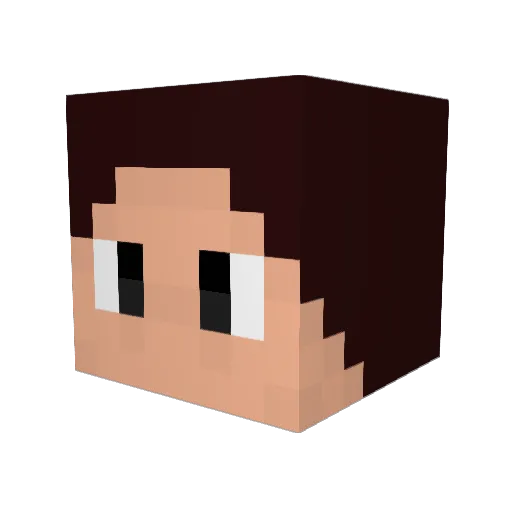 LucasMZandC Minecraft avatar head, 3D render