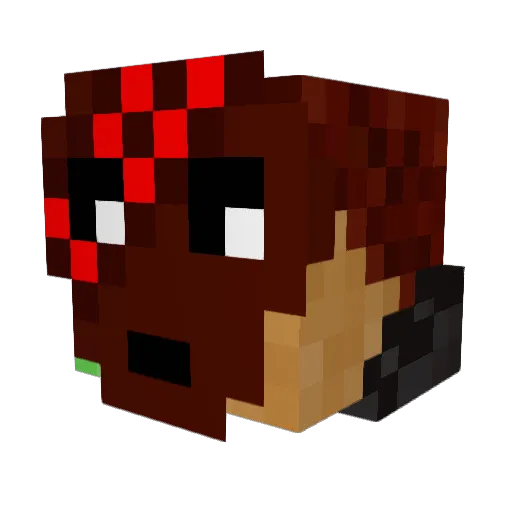 LucasMarlow Minecraft avatar head, 3D render