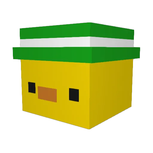 LucasMau2010 Minecraft avatar head, 3D render