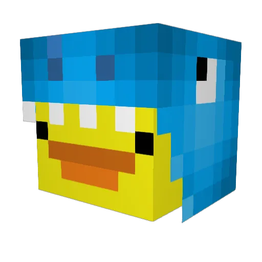 LucasMsy Minecraft avatar head, 3D render