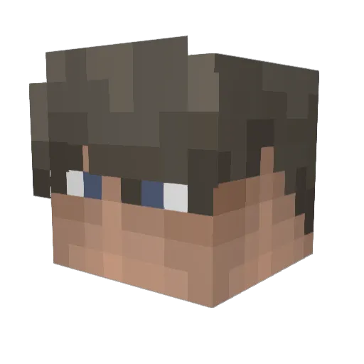LucasMulder_ Minecraft avatar head, 3D render