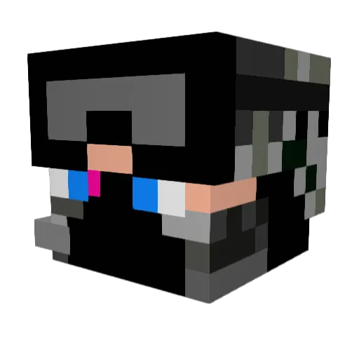 LucasMz Minecraft avatar head, 3D render
