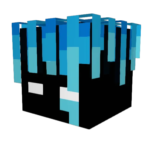 LucasNVZ Minecraft avatar head, 3D render