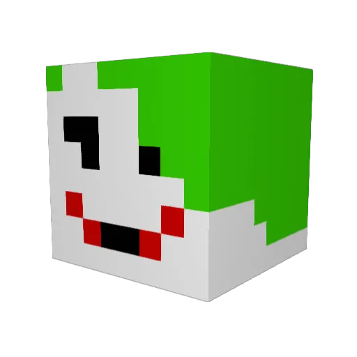 LucasOtisThe2nd Minecraft avatar head, 3D render