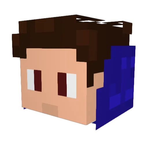 LucasRA_2006 Minecraft avatar head, 3D render