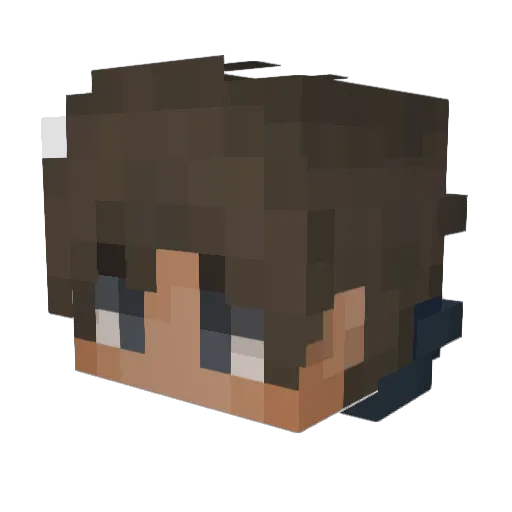 LucasRasiert Minecraft avatar head, 3D render