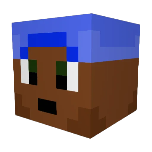 LucasRiot Minecraft avatar head, 3D render