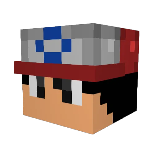 LucasS02 Minecraft avatar head, 3D render