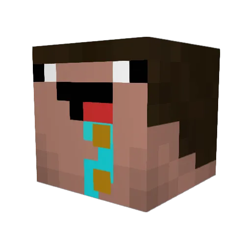 LucasSamonas777 Minecraft avatar head, 3D render