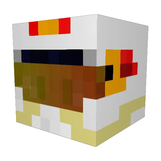 LucasSonico Minecraft avatar head, 3D render