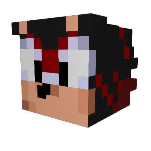 LucasTRH Minecraft avatar head, 3D render