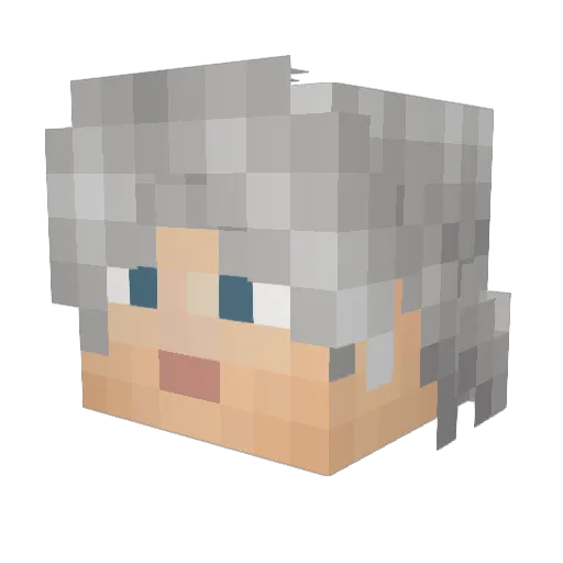 LucasUT22 Minecraft avatar head, 3D render