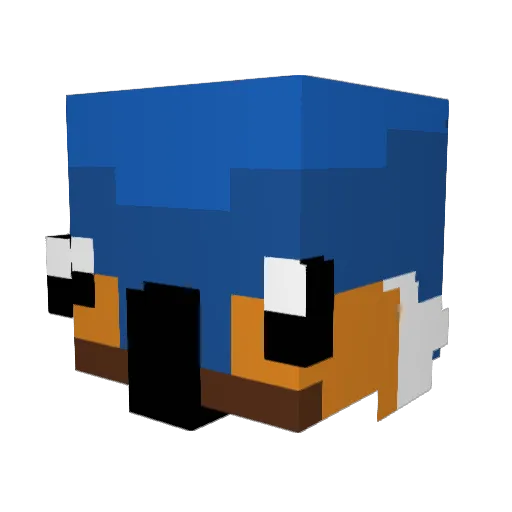 LucasWize Minecraft avatar head, 3D render
