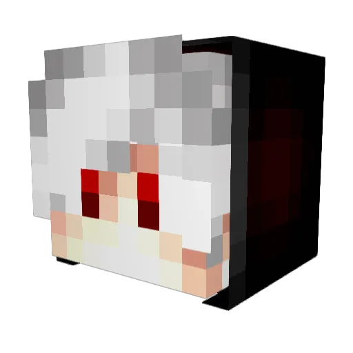LucasZow_ Minecraft avatar head, 3D render