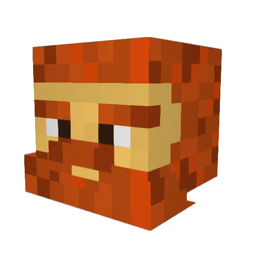 Lucas_Andrade Minecraft avatar head, 3D render