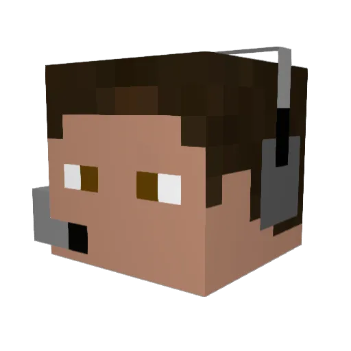 Lucas_SCPUN Minecraft avatar head, 3D render