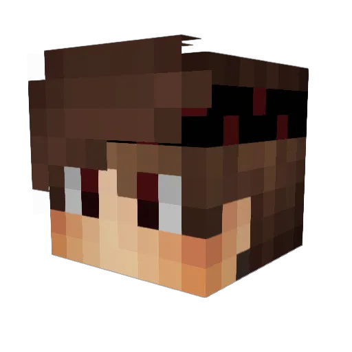 LucasderLucas Minecraft avatar head, 3D render