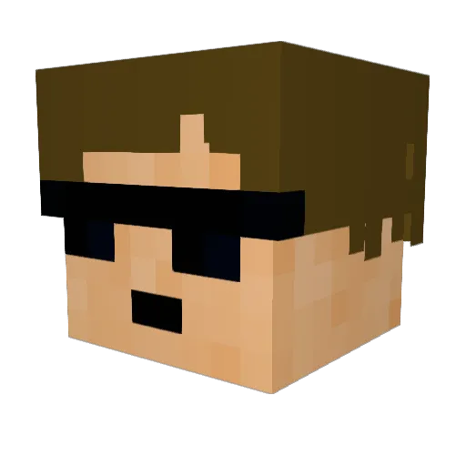Lucasedward1003 Minecraft avatar head, 3D render