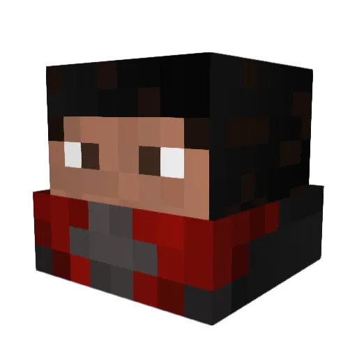 Lucasgg Minecraft avatar head, 3D render
