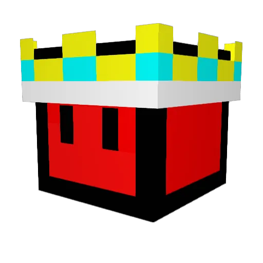 Lucasguo Minecraft avatar head, 3D render