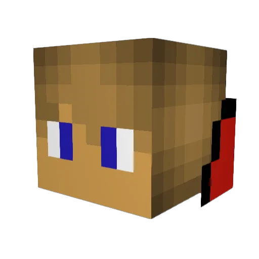 Lucasinio Minecraft avatar head, 3D render