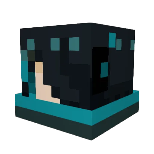 Lucaskun02 Minecraft avatar head, 3D render