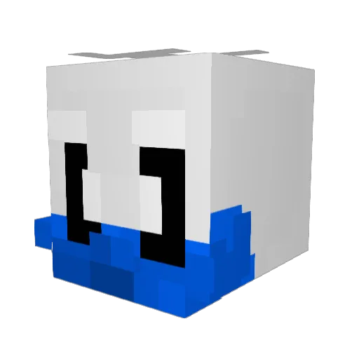Lucaslama Minecraft avatar head, 3D render