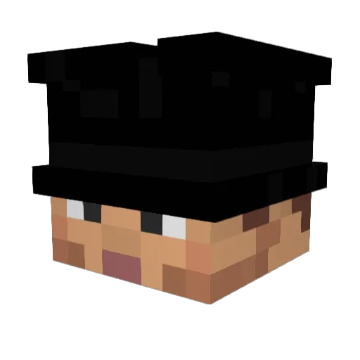 Lucasobi1 Minecraft avatar head, 3D render