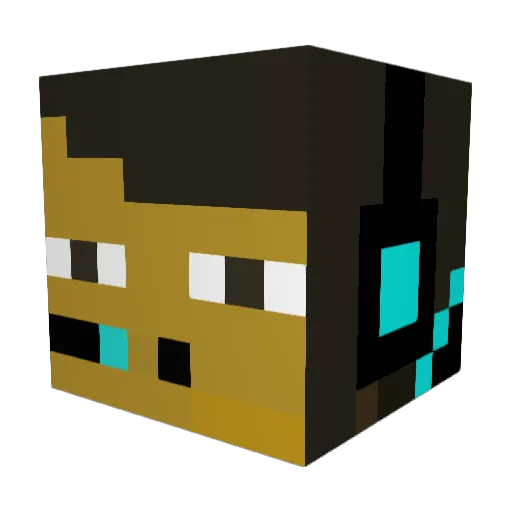 Lucasss7 Minecraft avatar head, 3D render