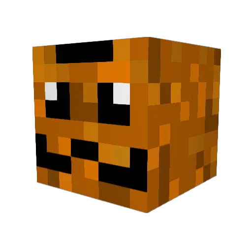 Lucasujx Minecraft avatar head, 3D render