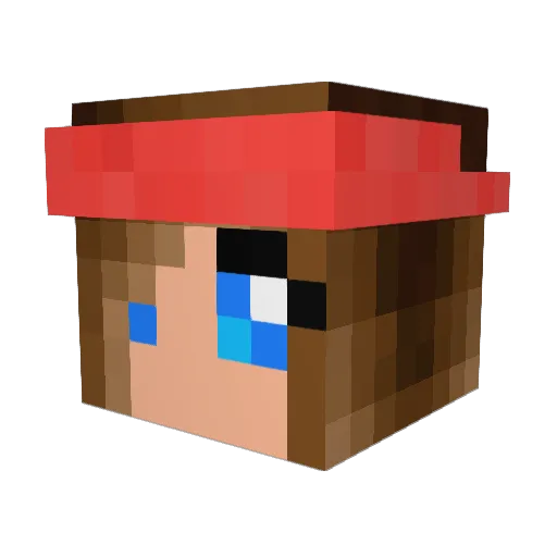 Lucaswall11 Minecraft avatar head, 3D render