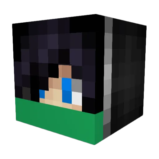 LucaszZ_ Minecraft avatar head, 3D render