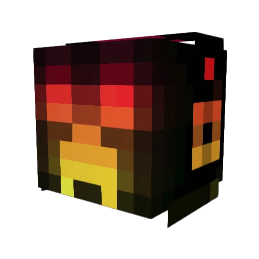 Lucathetiger96 Minecraft avatar head, 3D render