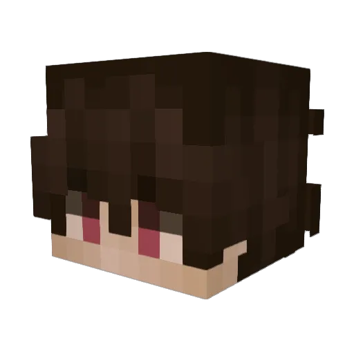 Lucavyrn Minecraft avatar head, 3D render