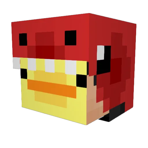 Luccas17_ Minecraft avatar head, 3D render