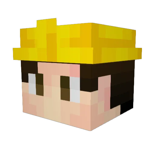 LucceMaDuuude Minecraft avatar head, 3D render