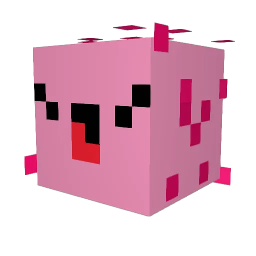 Lucciaa Minecraft avatar head, 3D render