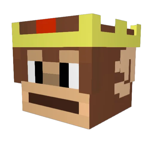 Lucczmc Minecraft avatar head, 3D render