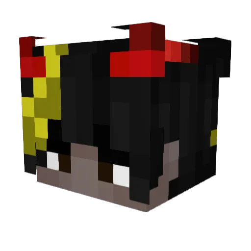 LuceIfer Minecraft avatar head, 3D render