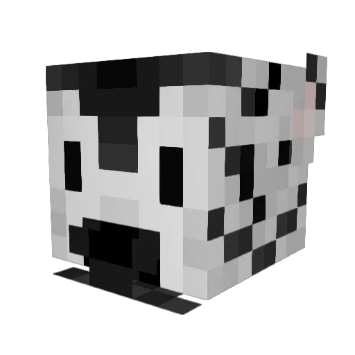 LuceLuxe Minecraft avatar head, 3D render