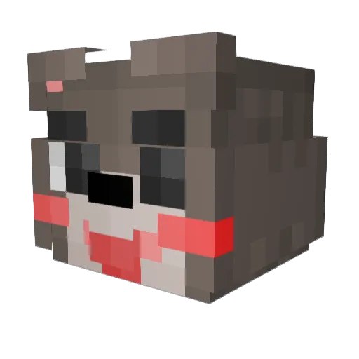 Luce_ Minecraft avatar head, 3D render