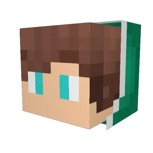 Luce_Solare Minecraft avatar head, 3D render
